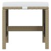 vidaXL Ensemble &agrave; manger de jardin coussins 15pcs R&eacute;sine tress&eacute;e Beige