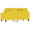 vidaXL Canap&eacute; &agrave; 2 places Jaune clair 140 cm Tissu