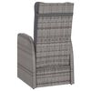 vidaXL Ensemble &agrave; manger d'ext&eacute;rieur 9pcs coussins R&eacute;sine tress&eacute;e Gris