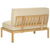 vidaXL Ensemble de Canap&eacute;s Beige 120 x 92 x 69 cm Bois d'Acacia Massif
