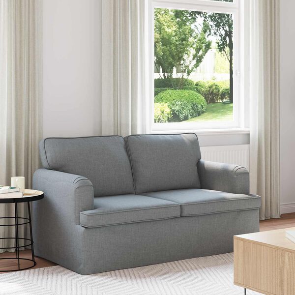vidaXL Canap&eacute; Gris clair 144 x 80 x 85 cm tissu