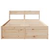 vidaXL Cadre de lit sans matelas 120x190 cm bois de pin massif