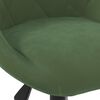 vidaXL Chaise pivotante de bureau Vert foncé Velours