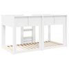 vidaXL Lit Superpos&eacute; pour Enfants Blanc 90 x 190 cm Bois d'ing&eacute;nierie