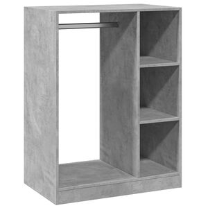vidaXL Garde-robe gris b&eacute;ton 77x48x102 cm bois d'ing&eacute;nierie