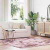 vidaXL Tapis Shaggy à poils longs NAVARRA rose poudré 200x200 cm