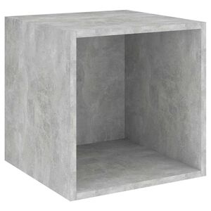 vidaXL Armoire murale Gris b&eacute;ton 37x37x37 cm Bois d&rsquo;ing&eacute;nierie