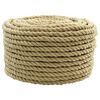vidaXL Corde de bateau 16 mm 100 m Naturel