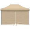 vidaXL Tente de f&ecirc;te Beige 279 x 410 x 315 cm Tissu Oxford