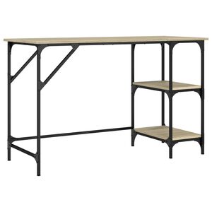 vidaXL Bureau ch&ecirc;ne sonoma 120x50x75 cm m&eacute;tal et bois d'ing&eacute;nierie