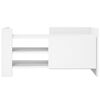 vidaXL Meuble TV blanc 80x35x40 cm bois d&rsquo;ing&eacute;nierie