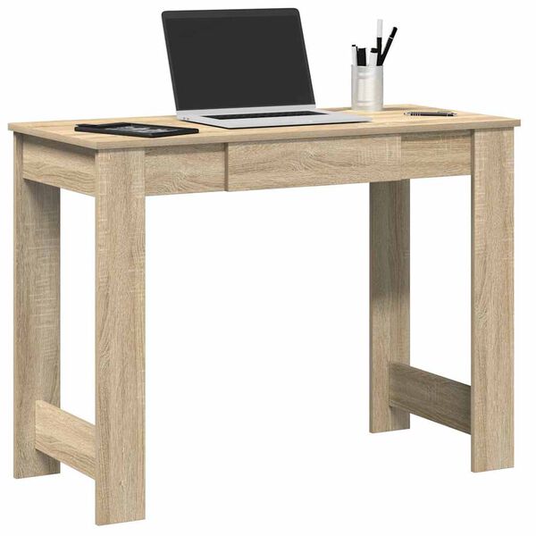 vidaXL Bureau ch&ecirc;ne sonoma 100x45x75 cm bois d'ing&eacute;nierie