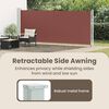 vidaXL Auvent lat&eacute;ral r&eacute;tractable de patio 600x160 cm marron