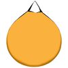 vidaXL Tente de douche escamotable Jaune