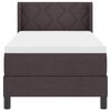 vidaXL Lit boxspring avec matelas Marron fonc&eacute; 80 x 200 cm