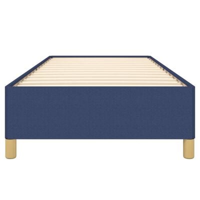 vidaXL Cadre de lit sans matelas bleu 90x200 cm tissu