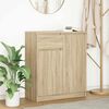 vidaXL Buffet avec tiroir ch&ecirc;ne sonoma 71x35x84 cm bois d'ing&eacute;nierie
