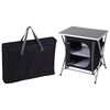 Redcliffs Armoire de camping pliante noir 60x45x64 cm