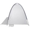 vidaXL Tente de plage 3 personnes gris imperm&eacute;able