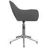 vidaXL Chaises pivotantes &agrave; manger lot de 6 Gris fonc&eacute; Tissu