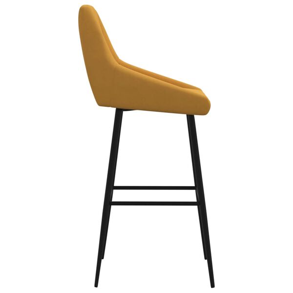 vidaXL Tabourets de bar lot de 2 marron velours