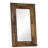 vidaXL Miroir Bois de r&eacute;cup&eacute;ration massif 50 x 80 cm
