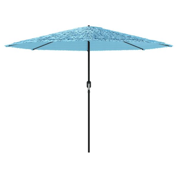 vidaXL Parasol de jardin avec m&acirc;t en acier bleu 324x324x247 cm