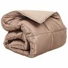 vidaXL Duvet d'hiver Dor&eacute; 220 x 155 cm Satin et Microfibre
