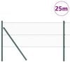 vidaXL Poteau de clôture. Vert 25 x 0,6 m (maille de 25 mm)
