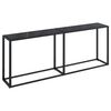 vidaXL Table console Noir 200x35x75,5 cm Verre trempé