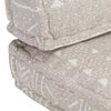 vidaXL Coussin de canap&eacute; palette Marron clair Tissu Patchwork