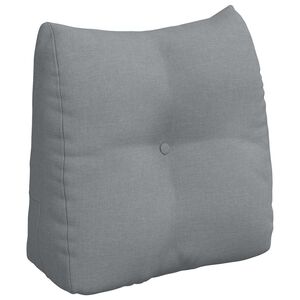 vidaXL Coussin de Dos Gris clair 45 x 24 x 50 cm tissu