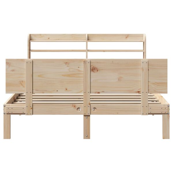 vidaXL Cadre de lit avec t&ecirc;te de lit sans matelas 160x200 cm