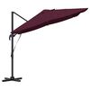 vidaXL Parasol Bordeaux 351 x 250 x 260 cm Polyester et Aluminium