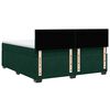 vidaXL Sommier &agrave; lattes de lit et matelas Vert fonc&eacute; 200x200cm Velours