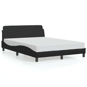 vidaXL Cadre de lit Dover noir 140x200 cm similicuir