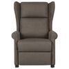 vidaXL Fauteuil inclinable Marron Tissu