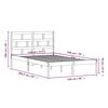 vidaXL Cadre de lit sans matelas bois massif 120x200 cm