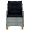 vidaXL Ensemble &agrave; manger de jardin 5 pcs Gris clair