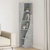 vidaXL Meuble d'angle Gris b&eacute;ton 32x32x140cm Bois d'ing&eacute;nierie