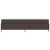 vidaXL Cadre de lit avec matelas Marron fonc&eacute; 90 x 190 cm tissu