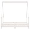 vidaXL Cadre de lit pour enfant blanc 70x140 cm bois de pin massif