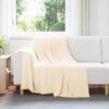 vidaXL Couvertures &agrave; jeter 24 pcs Cr&egrave;me 200 x 150 cm Toison