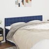 vidaXL T&ecirc;tes de lit 2 pcs Bleu 80x5x78/88 cm Tissu