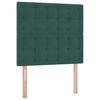 vidaXL Lit avec rangement et matelas Vert fonc&eacute; 90 x 200 cm Velours