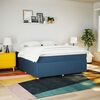 vidaXL Sommier &agrave; lattes de lit avec matelas Bleu 180x200 cm Tissu