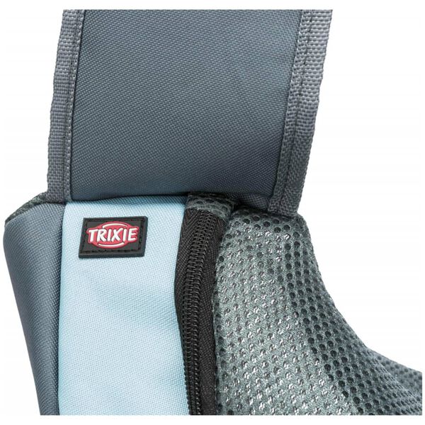 TRIXIE Sac &agrave; bandouli&egrave;re pour animaux de compagnie Gris Clair et bleu