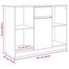 vidaXL Buffet avec tiroir ch&ecirc;ne sonoma 101x35x76 cm bois d'ing&eacute;nierie
