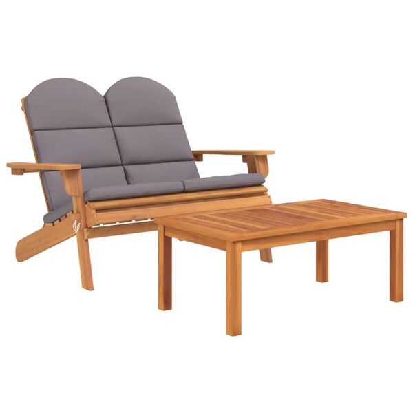 vidaXL Ensemble de salon de jardin Adirondack 5 pcs bois acacia solide