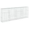 vidaXL Panier gabion avec couvercle 400x50x150 cm fer galvanis&eacute;